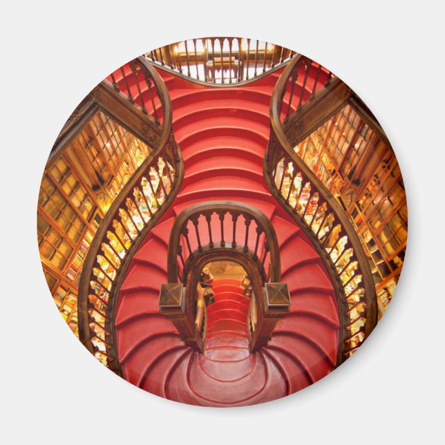 Imán Escalera roja ornamentada, Portugal (Frente)