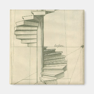 Imán Escaleras arquitectónicas antiguas, escalera de ca