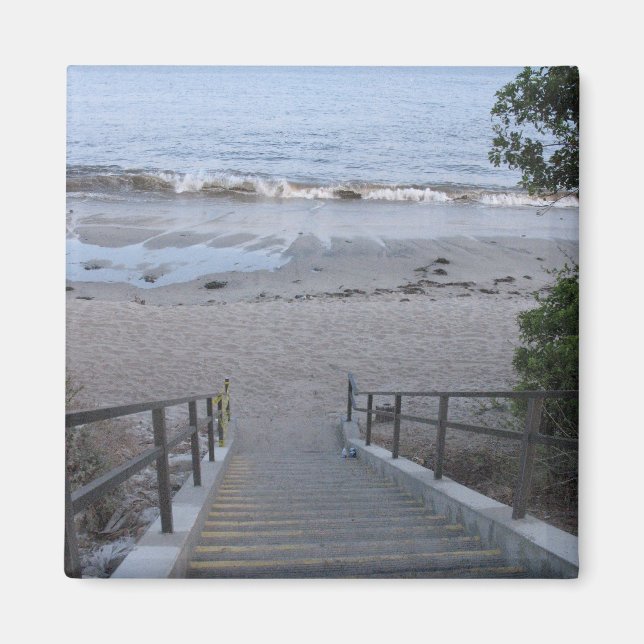 Imán escalones hasta la playa (Frente)