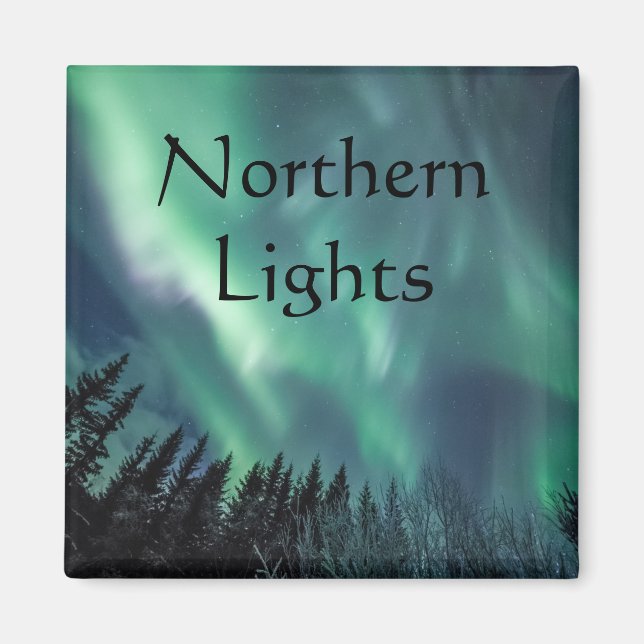 Imán Escandinavia de las luces del norte (Frente)