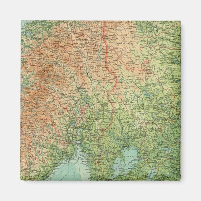 Imán Escandinavia del Sur y Dinamarca (Frente)