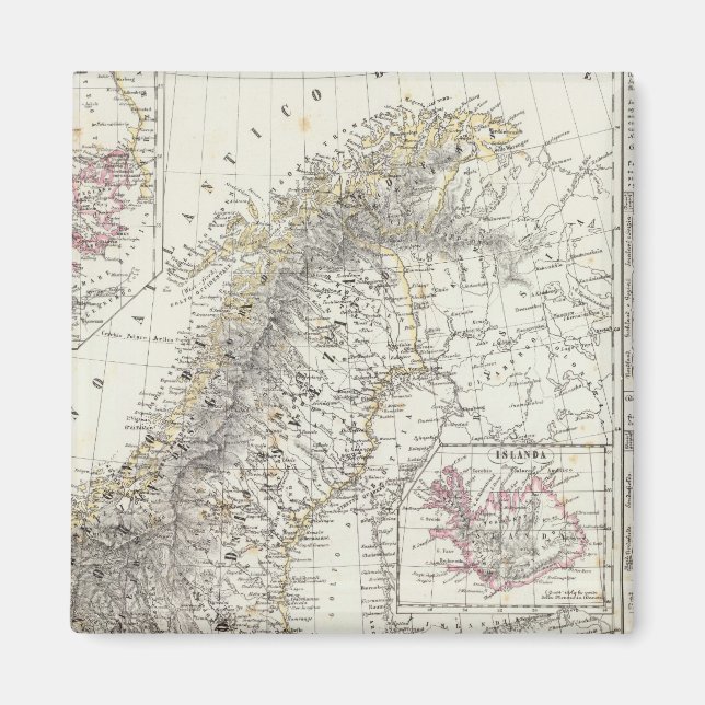 Imán Escandinavia, Suecia, Noruega (Frente)