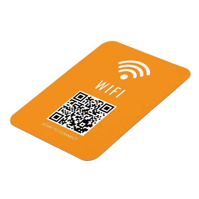 Imán Escanear para conectar Orange WiFi Magnet con códi (Lado Izquierdo)