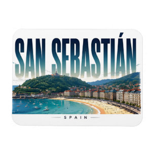 Imán Escapada costera vasca en San Sebastián, España