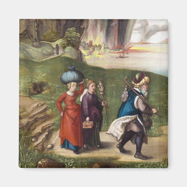 Imán Escape de Lot - Albrecht Durer - c1496 (Frente)