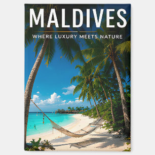Imán 🌴 Escape de Lujo en la Playa de Maldivas para Int