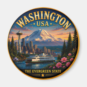 Imán Escape del horizonte de Seattle, Washington 🟡