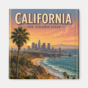 Imán Escape dorado del cielo de la costa pacífica de Ca