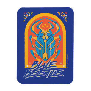 Imán Escarabajo Azul Scarab Talavera Gráfico