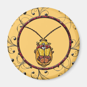 Imán Escarabajo de hojas rojas