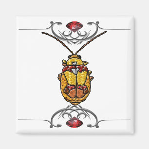 Imán Escarabajo de hojas rojas