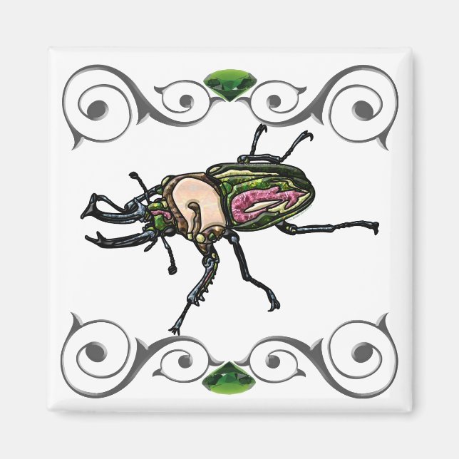 Imán Escarabajo de Rainbow Stag (Frente)