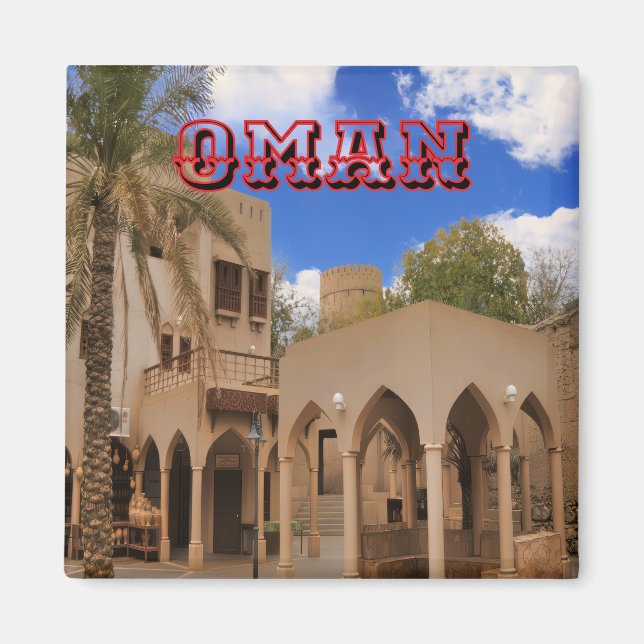 Imán Escena arquitectónica tradicional omaní (Frente)