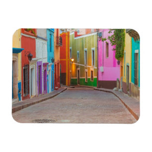 Imán Escena callejera colorida