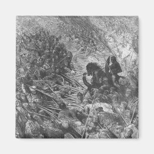 Imán Escena de batalla, ilustracion de 'Orlando Furioso