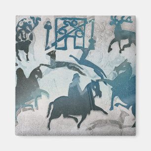 Imán Escena de caza en pictión III 1995