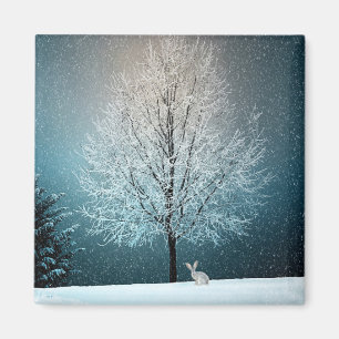 Imán Escena de invierno