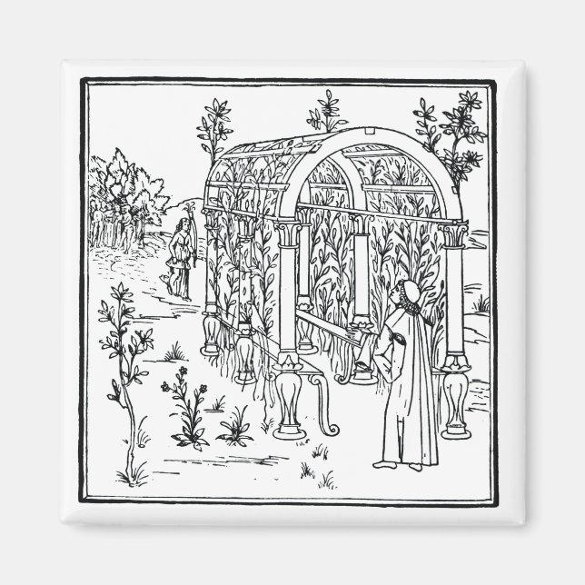 Imán Escena de jardín, de 'Hypnerotomachia Poliphili' a (Frente)