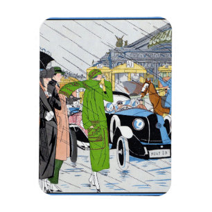 Imán Escena de la calle Art Deco