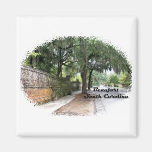 Imán Escena de la calle, Beaufort, SC