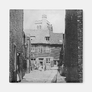 Imán Escena de la calle en el Victorian Londres