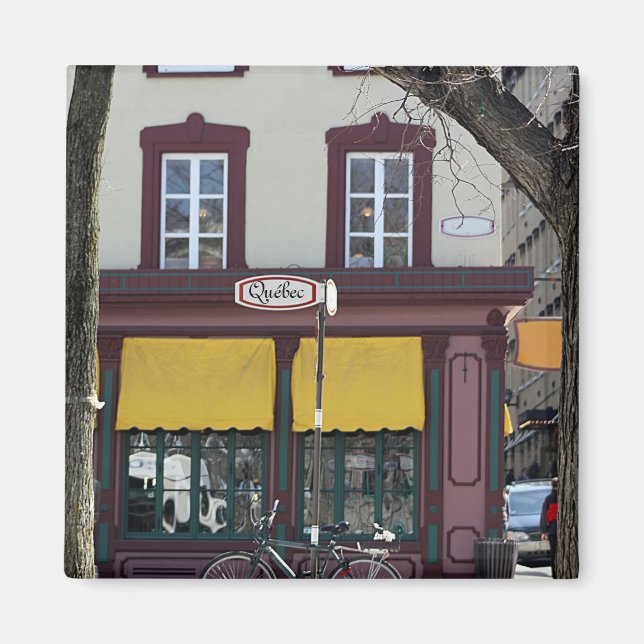 Imán Escena de la ciudad de Quebec (Frente)