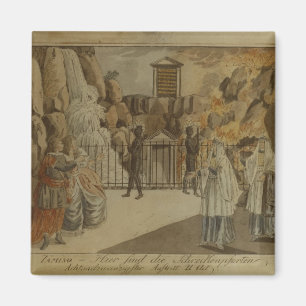 Imán Escena "de la flauta mágica" por Mozart, 1795