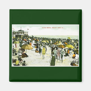 Imán Escena de la playa, parque de Asbury, New Jersey