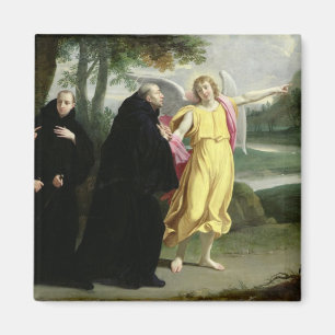 Imán Escena de la vida de San Benedicto