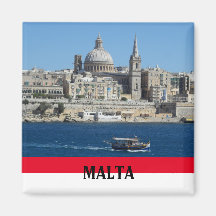 Escena de Malta de La Valeta y recuerdo del puerto