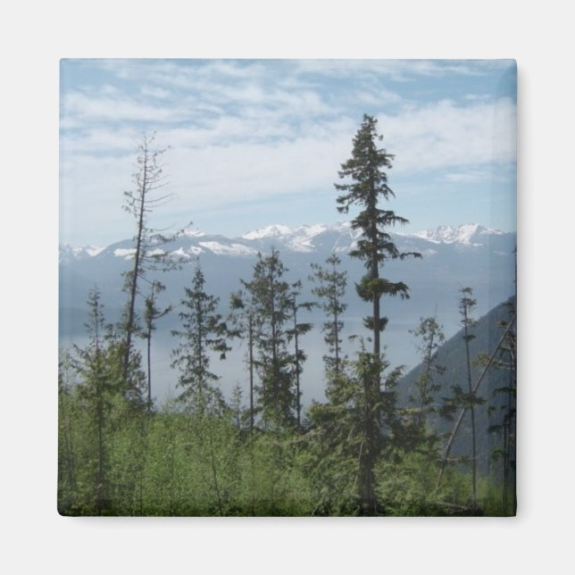 Imán Escena de montaña (Frente)