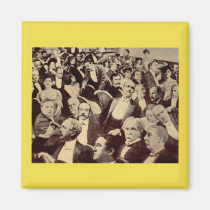 Imán Escena de multitudes de los años 1920