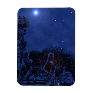 Imán Escena De Natividad Nocturna Starry