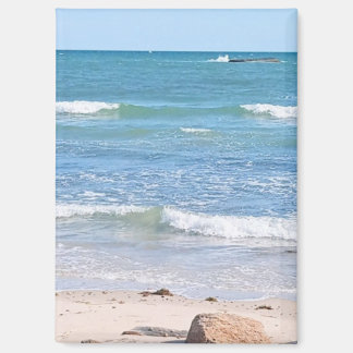 Imán Escena de naturaleza de la playa del océano azul