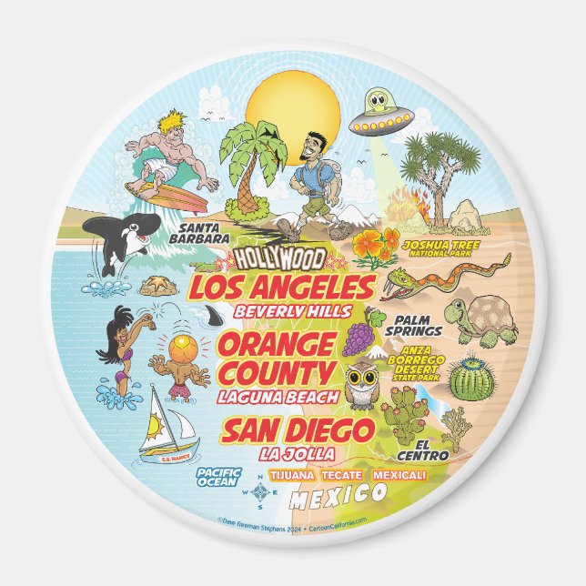 Imán Escena De SoCal (Frente)
