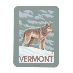 Imán Escena de VermontWolf