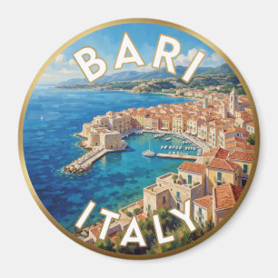 Imán Escena de viaje Bari Italia Adriático 🌊