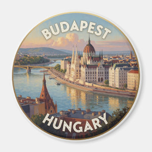 Imán Escena de viaje del Parlamento de Budapest Danubio
