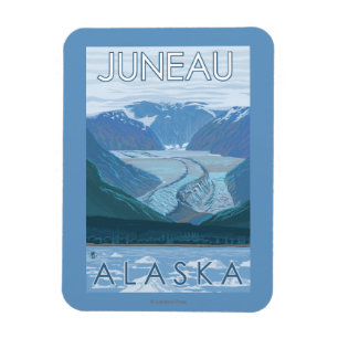 Imán Escena del glaciar - Juneau, Alaska