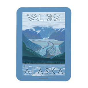 Imán Escena del glaciar - Valdez, Alaska
