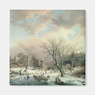Imán Escena del invierno