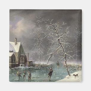 Imán Escena del invierno