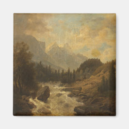 Imán Escena del paisaje forestal (por Josef Kriehuber)