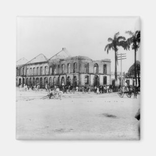 Imán Escena en el Puerto España, Trinidad, 1891