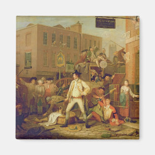 Imán Escena en una calle de Londres, 1770 (aceite en