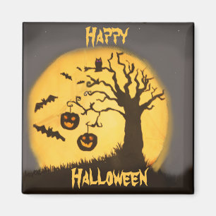 Imán Escena fantasmagórica de Halloween