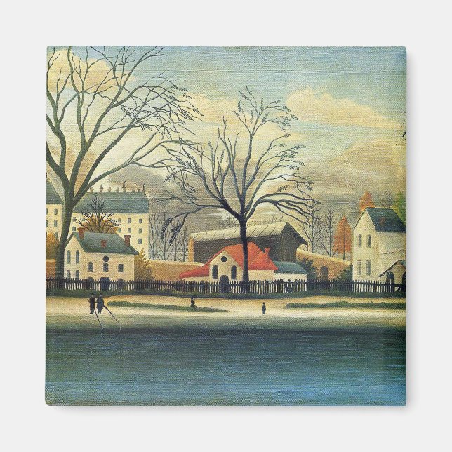 Imán Escena suburbana de Henri Rousseau (Frente)