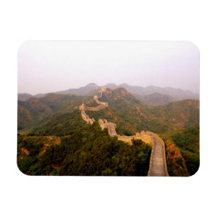 Imán Escenario colorido en la Gran Muralla de China en