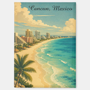 Imán Escenario Tropical Cancun México Vacaciones