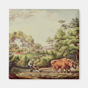 Imán Escenas americanas de la granja